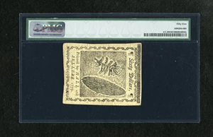 image for: Continental Currency January 14, 1779 $60 PMG About Uncirculated 55. This note barely circulated and its serial number has f...