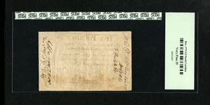 image for: North Carolina December, 1771 £5 PCGS Very Fine 35. This note was printed a little askew....