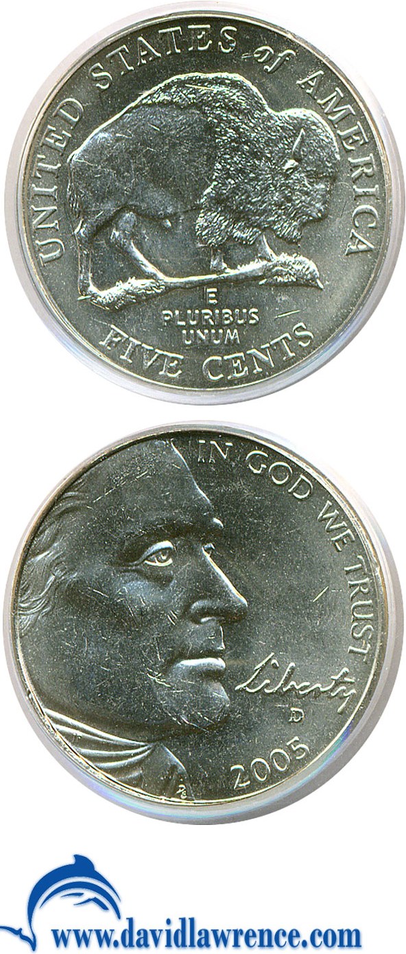 image for: 2005-D 5c Speared Bison PCGS MS64 