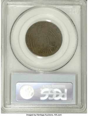 image for: 1787 PIECE Immunis Columbia Piece, Eagle Reverse XF45 PCGS. Crosby Pl. VIII, 8. Breen-1137. Medium brown and without the us...