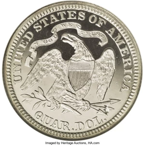 image for: 1890 25C PR64 Ultra Cameo NGC. The 1890 was a low mintage date, likely due to the continued high production of silver dolla...