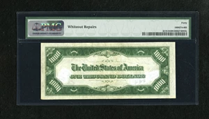 image for: Fr. 2210-H $1000 1928 Light Green Seal Federal Reserve Note. PMG Extremely Fine 40.Only five districts issued LGS 1928 $10...