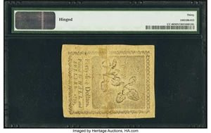 image for: Continental Currency January 14, 1779 $45 PMG Very Fine 30 Net....