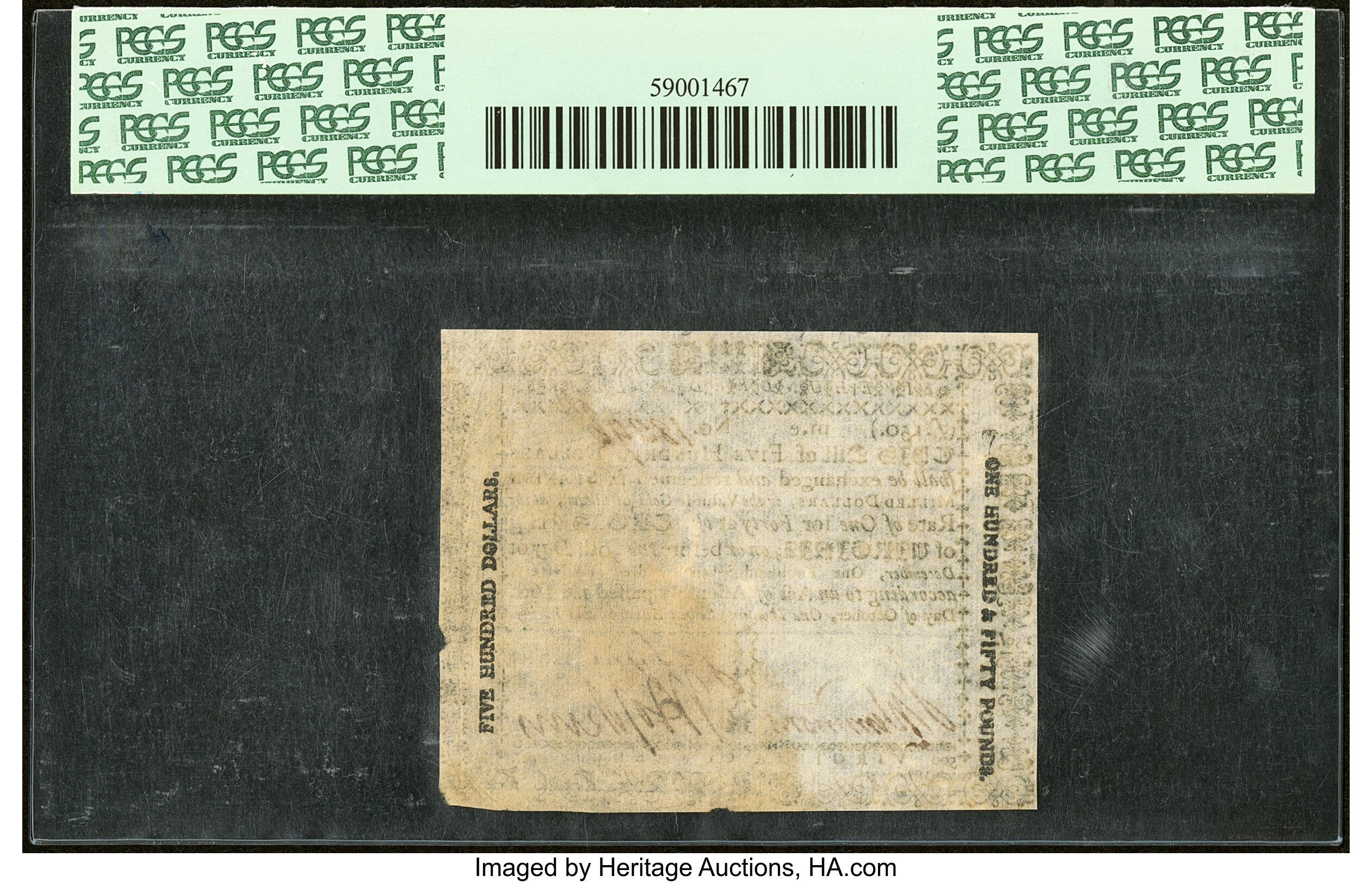 image for: Virginia October 16, 1780 $500 PCGS Very Fine 35....