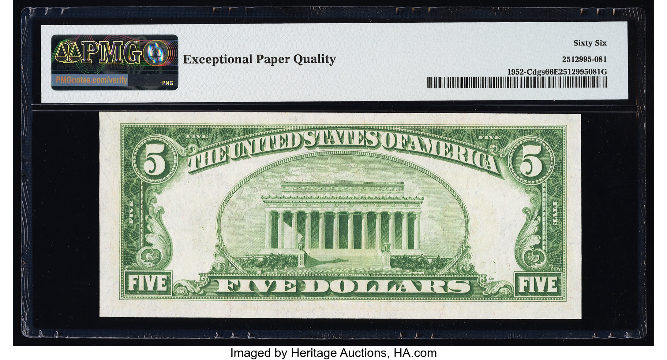 image for: Fr. 1952-C $5 1928B Federal Reserve Note. PMG Gem Uncirculated 66 EPQ....