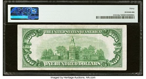 image for: Fr. 2153-B* $100 1934A Mule Federal Reserve Star Note. PMG Very Fine 30....