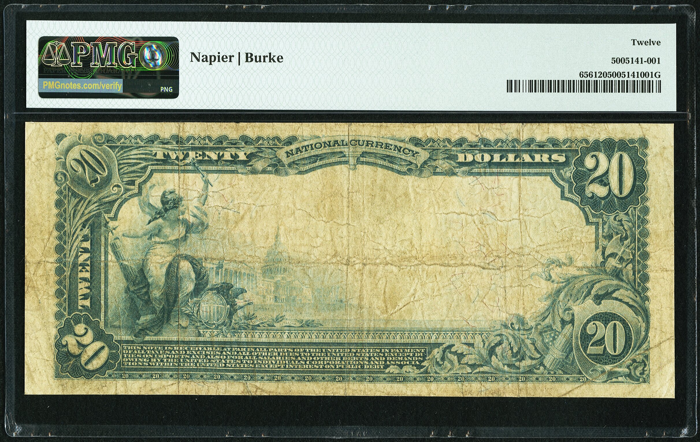 image for: Stevens Point, WI - $20 1902 Plain Back Fr. 656 The Citizens National Bank Ch. # (M)4912 PMG Fine 12....