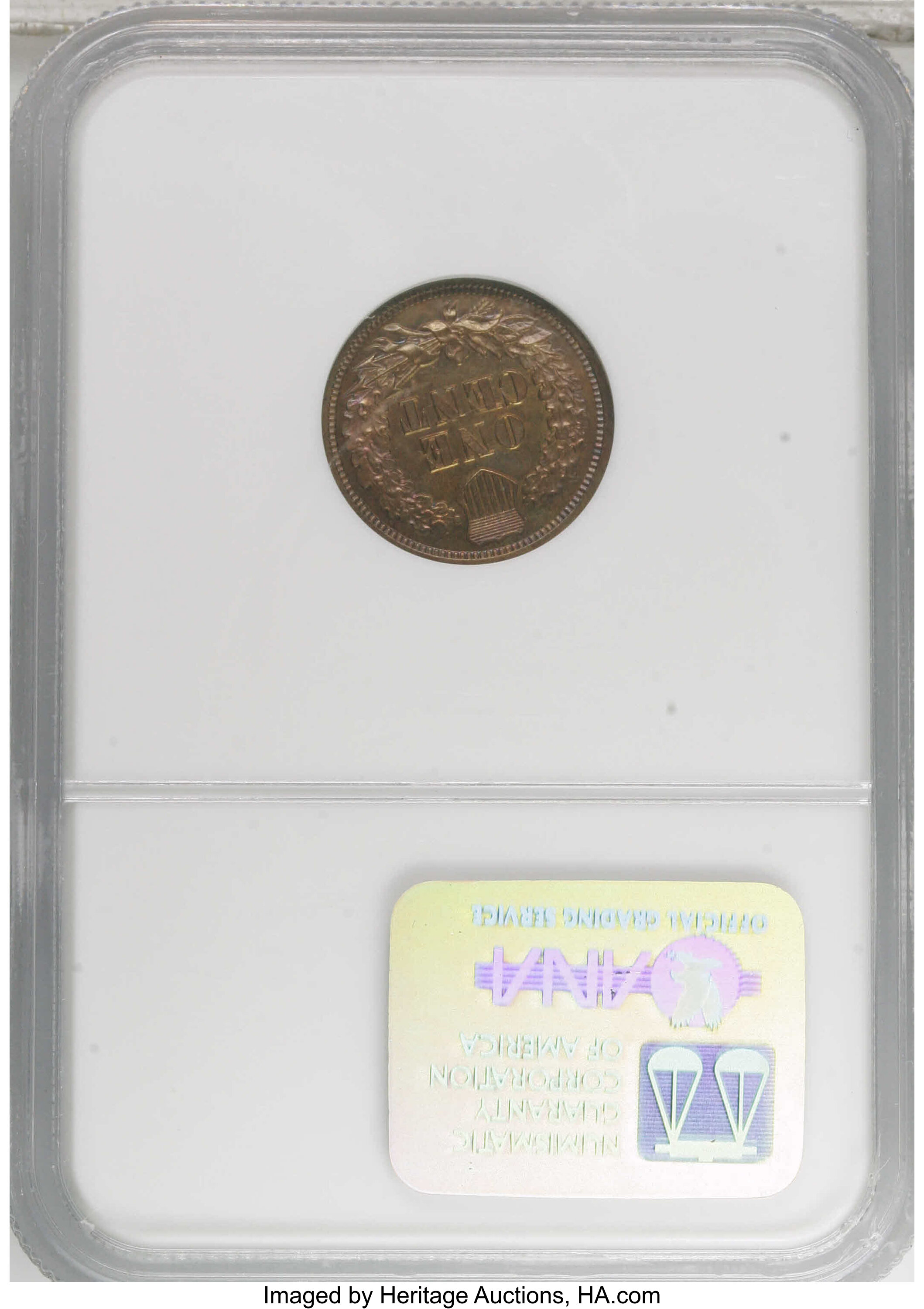 image for: 1868 1C PR64 Brown NGC. NGC Census: (6/6). PCGS Population (4/4). Mintage: 600. Numismedia Wsl. Price: $352. (#2291)...