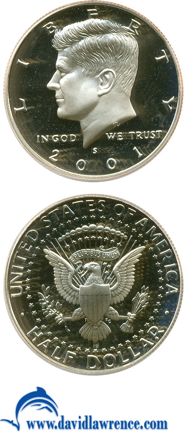 image for: 2001-S 50c  PCGS Proof 69 DCameo