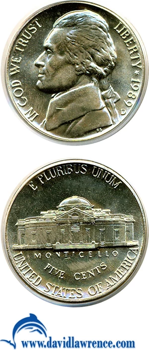 image for: 1989-D 5c PCGS MS64 FS