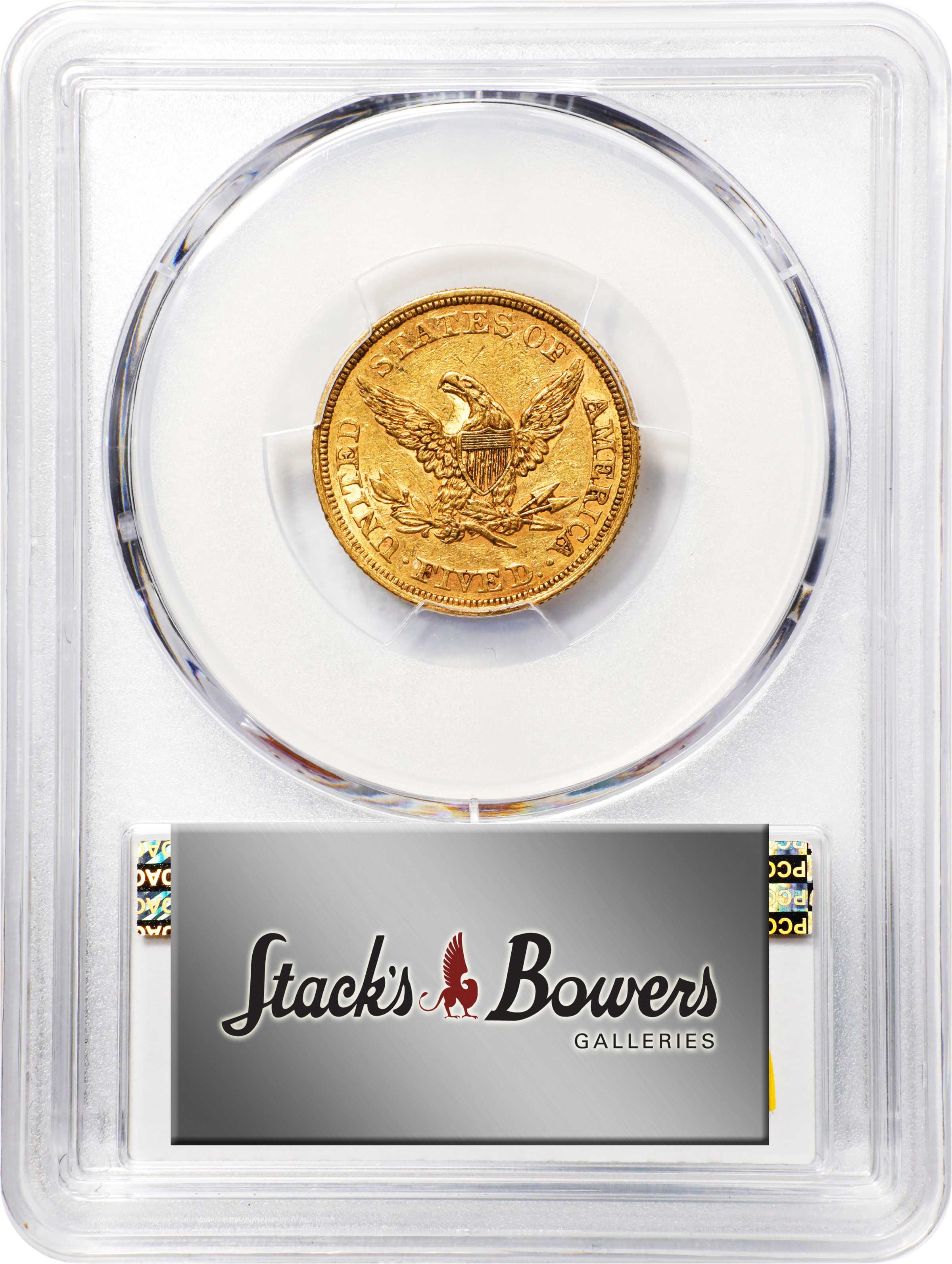 image for: 1862 Liberty Head Half Eagle. AU-55 (PCGS). CAC.