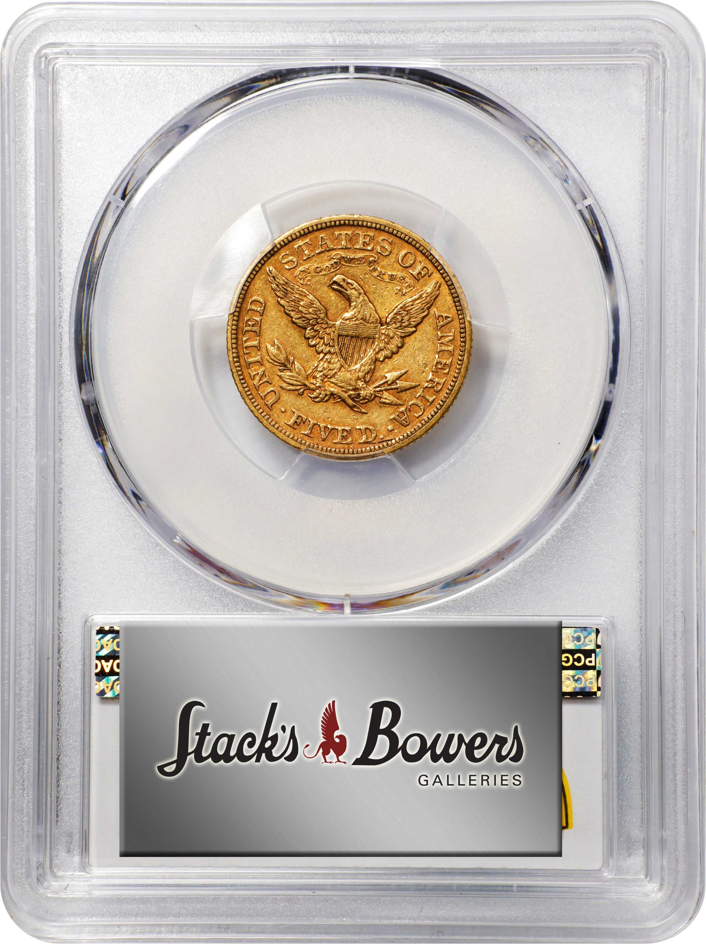 image for: 1869 Liberty Head Half Eagle. AU-58 (PCGS). CAC.