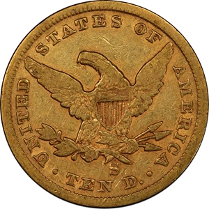 image for: 1860-S Liberty Head Eagle. VF-25 (PCGS).