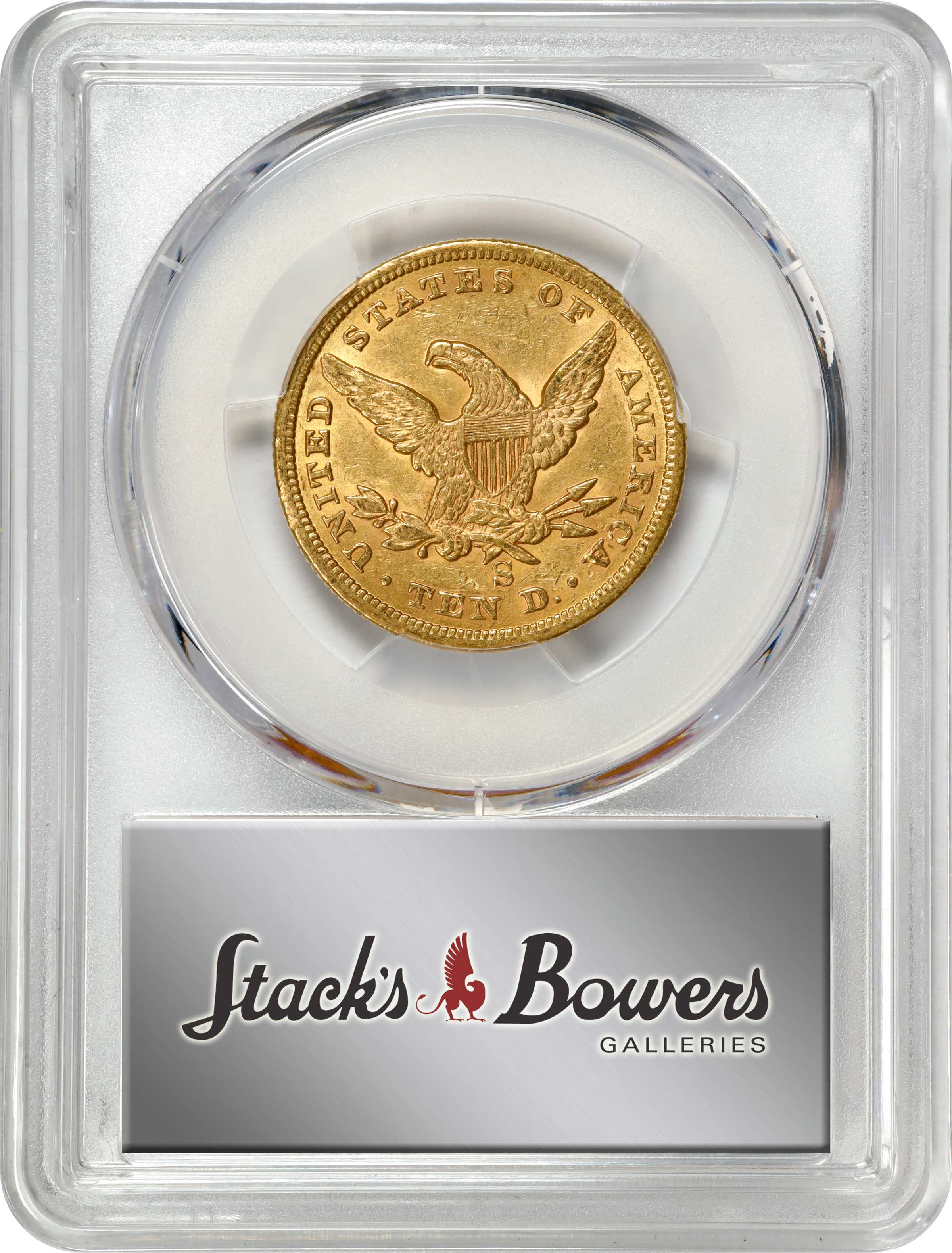 image for: 1862-S Liberty Head Eagle. AU-55 (PCGS).