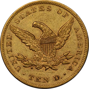 image for: 1864 Liberty Head Eagle. AU-53 (PCGS). CAC.
