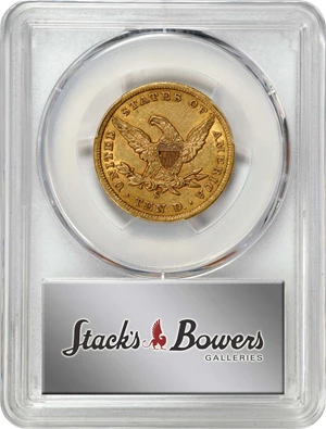 image for: 1866-S Liberty Head Eagle. No Motto. AU-53 (PCGS).