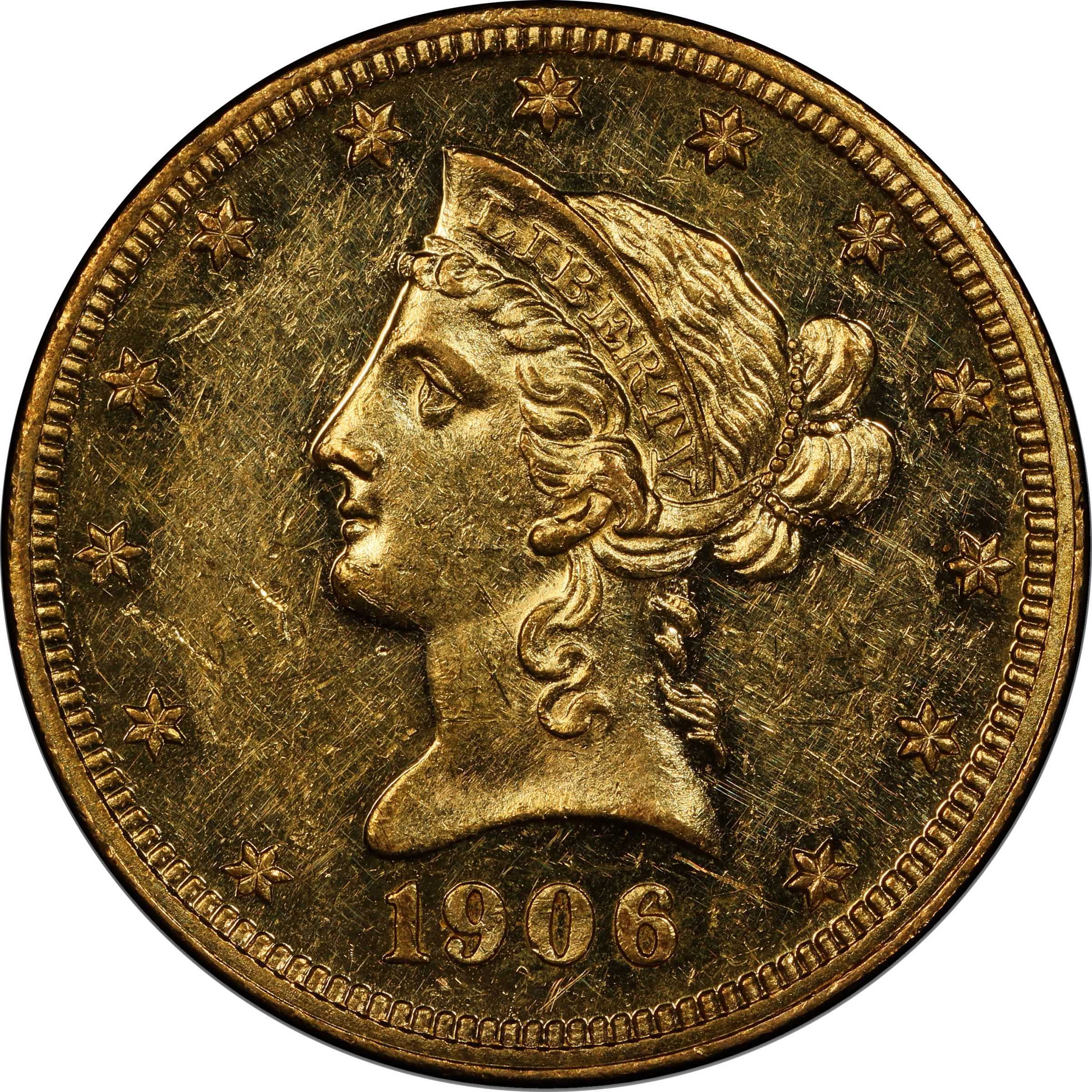 image for: 1906 Liberty Head Eagle. JD-1, the only known dies. Rarity-5. Proof-55 (PCGS). CAC.