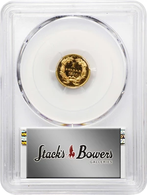 image for: 1855 Gold Dollar. Type II. JD-1, the only known dies. Rarity-7. Proof-64 Deep Cameo (PCGS). CAC.