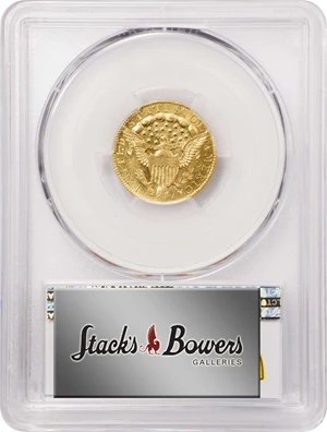 image for: 1796 Capped Bust Right Quarter Eagle. No Stars on Obverse. BD-2. Rarity-4. AU-58 (PCGS).