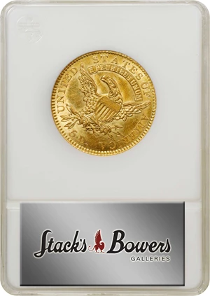 image for: 1818 Capped Head Left Half Eagle. BD-2. Rarity-4. STATESOF. AU-58 (ANACS). OH.