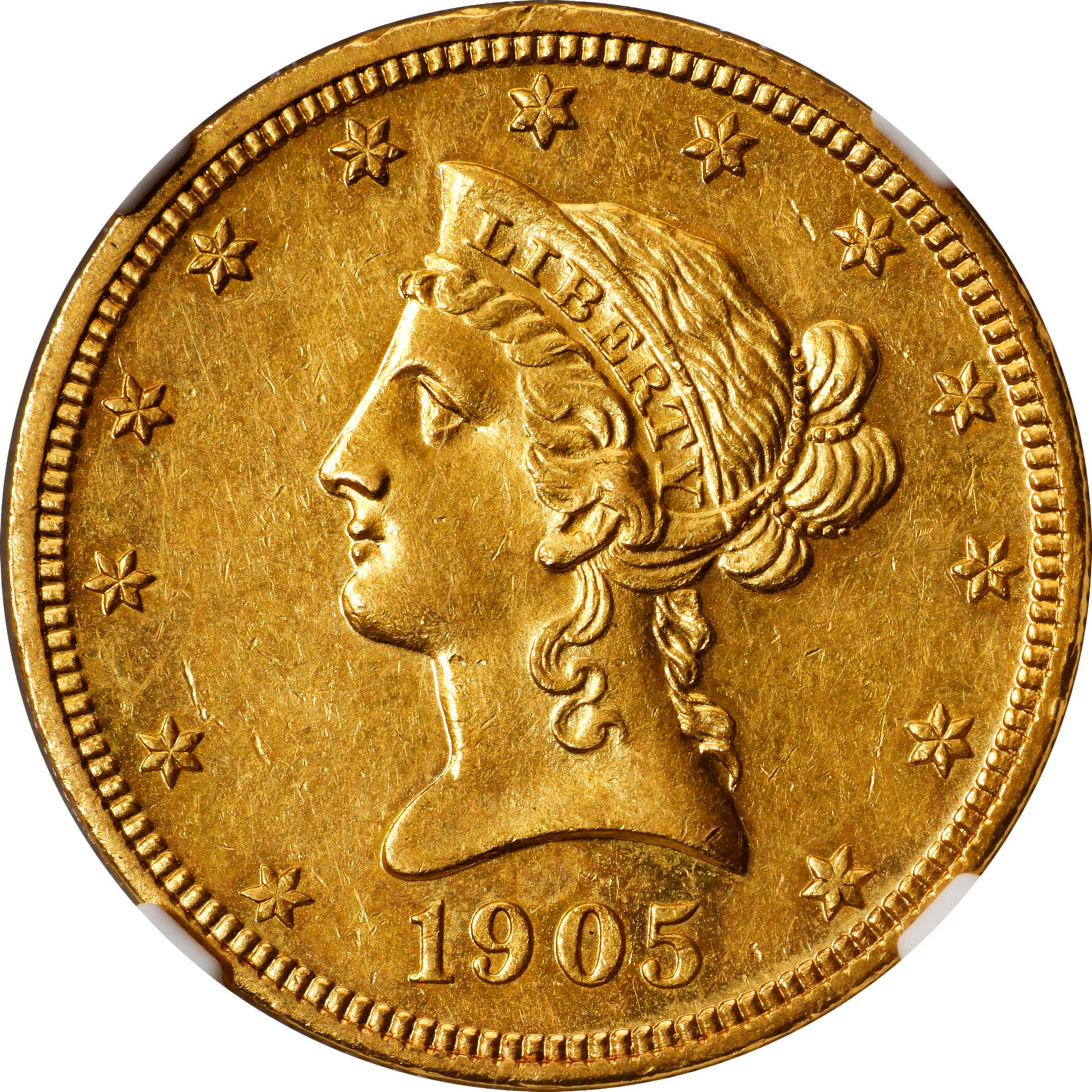 image for: 1905 Liberty Head Eagle. JD-1, the only known dies. Rarity-5. Proof-58 (NGC).