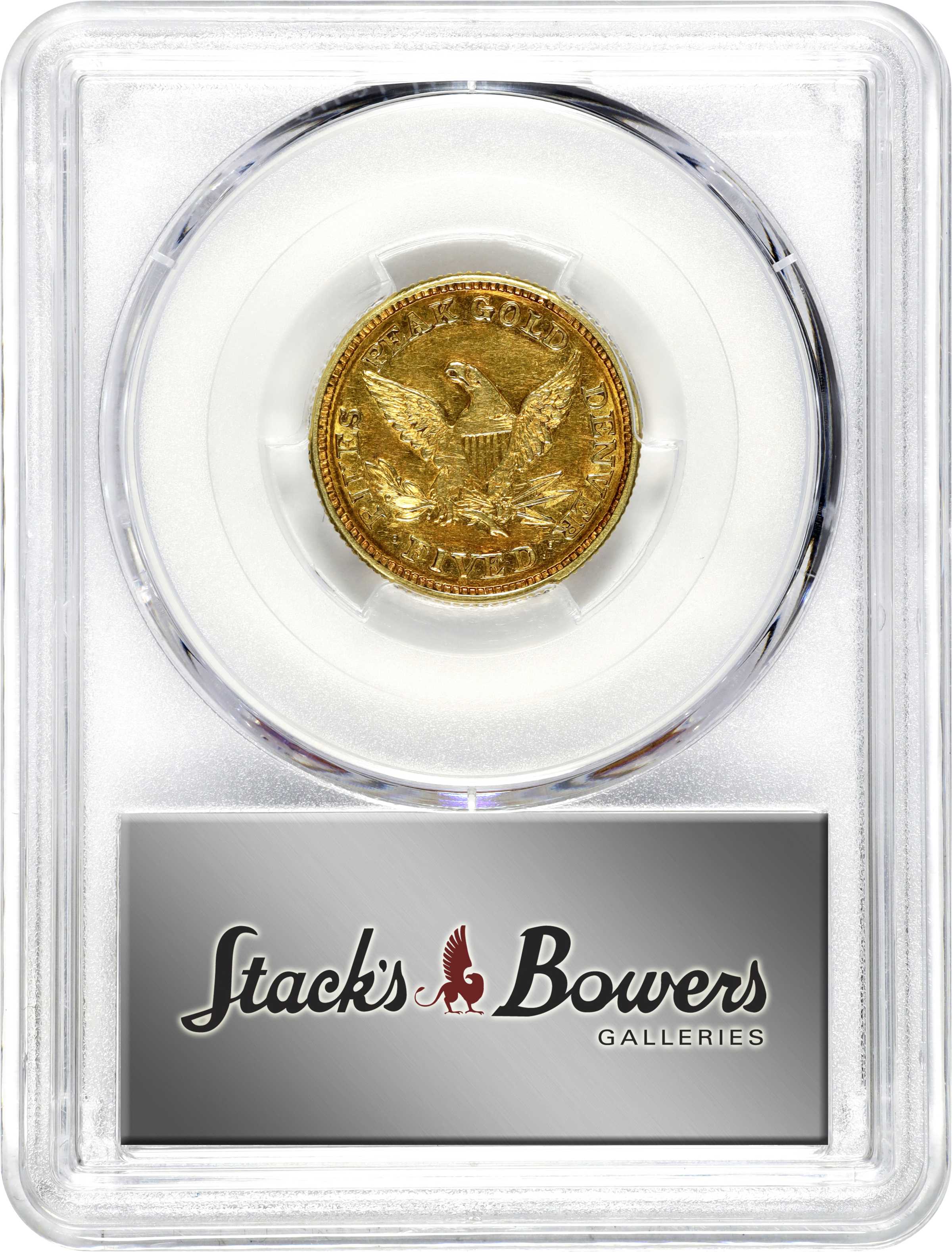 image for: 1860 Clark, Gruber & Co. $5. K-2. Rarity-4. AU-50 (PCGS).