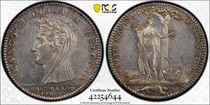image for: 1796 Castorland Medal, or Jeton. Original. Lecompte-195, W-9100. Silver. Reeded Edge. MS-62 (PCGS).