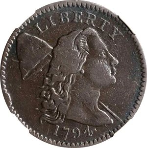 image for: 1794 Liberty Cap Cent. S-46. Rarity-3. Head of 1794. VF-20 (NGC).