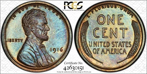 image for: 1916 Lincoln Cent. Proof-65 BN (PCGS).