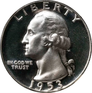 image for: 1953 Washington Quarter. Proof-68 Ultra Cameo (NGC).