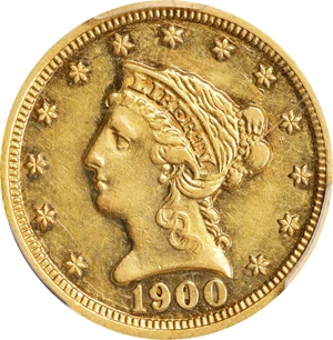 image for: 1900 Liberty Head Quarter Eagle. JD-1, the only known dies. Rarity-4-. Proof-53 (PCGS).
