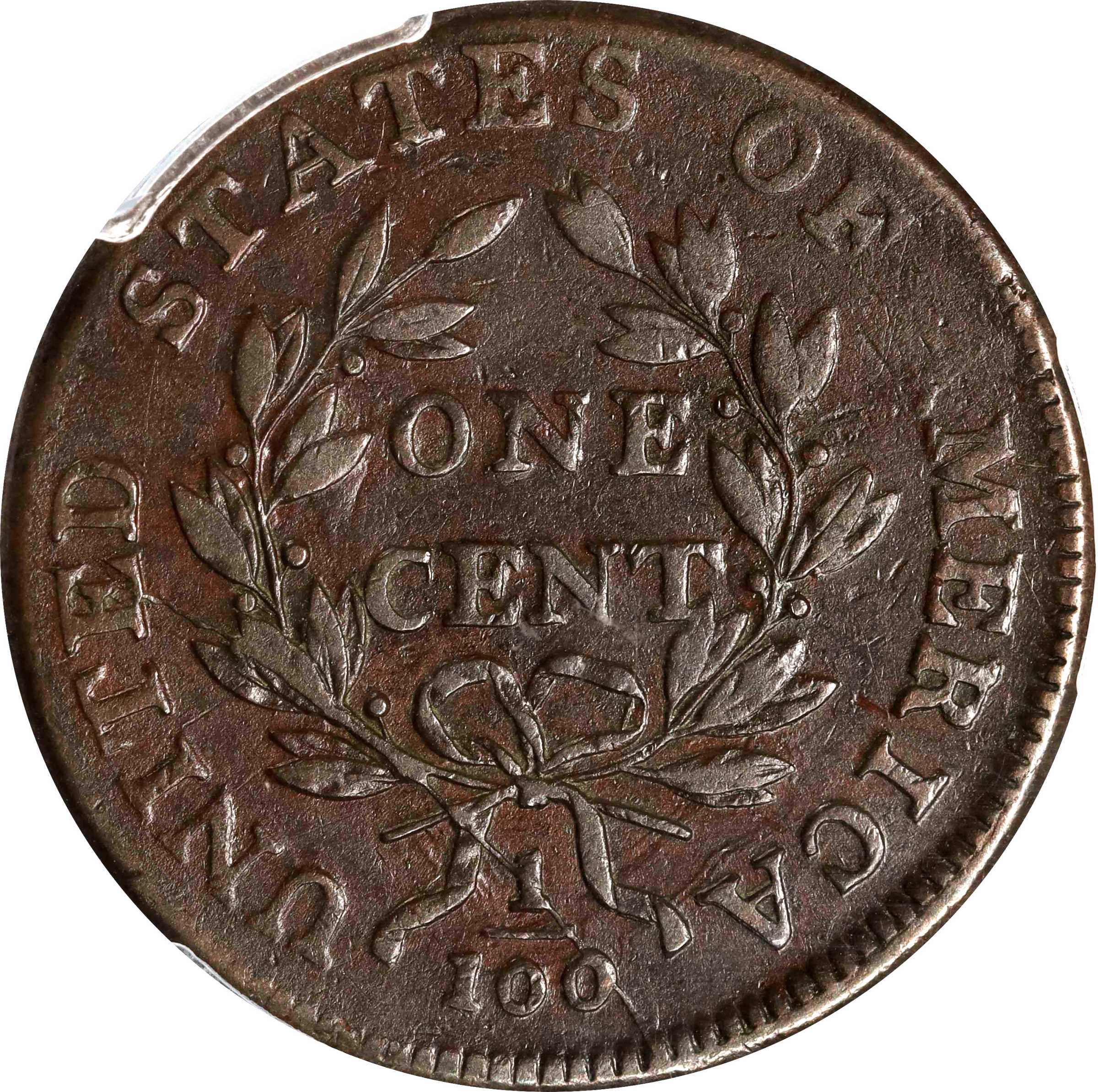 image for: 1798 Draped Bust Cent. S-166. Rarity-1. Style II Hair. VF-30 (PCGS). CAC.