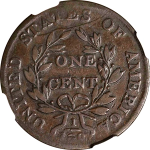 image for: 1802 Draped Bust Cent. S-230. Rarity-1. VF-35 BN (NGC).