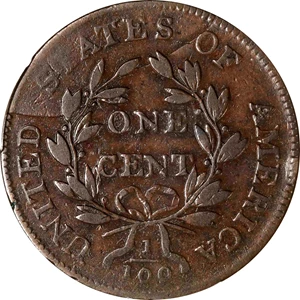 image for: 1803 Draped Bust Cent. S-263. Rarity-3. Small Date, Small Fraction. VF-25 (PCGS).