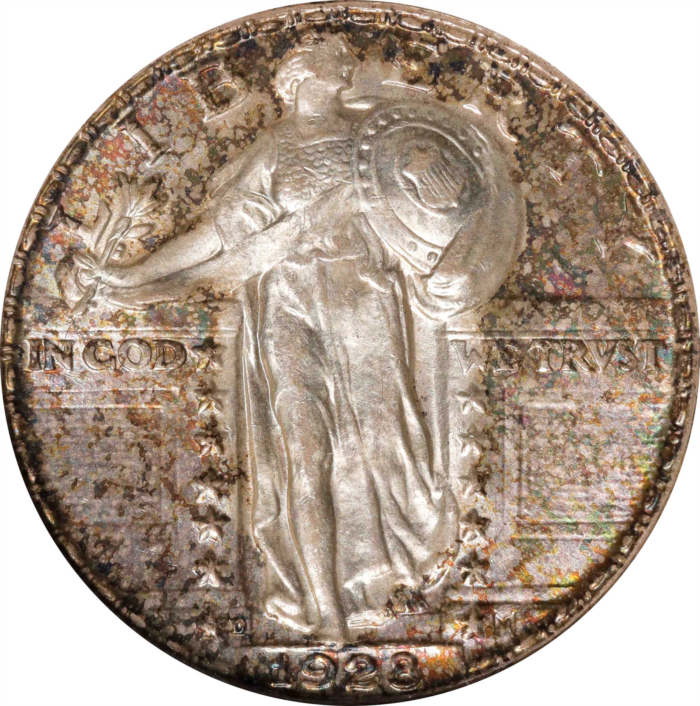 1928-D Standing Liberty Quarter. MS-62 (NGC).
