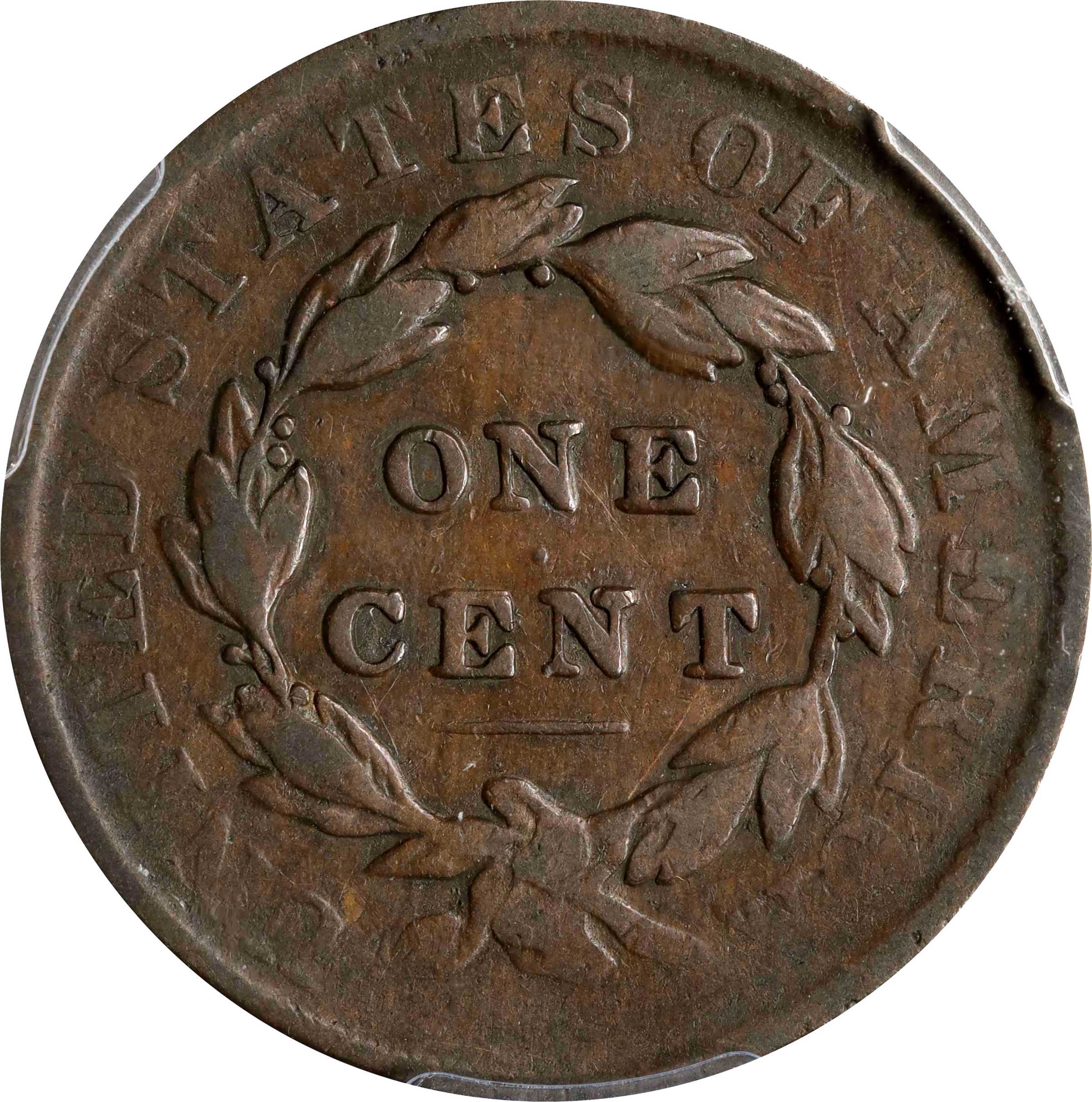 image for: 1834 Matron Head Cent. N-5. Large 8 and Stars, Medium Letters. Fine-12 (PCGS).