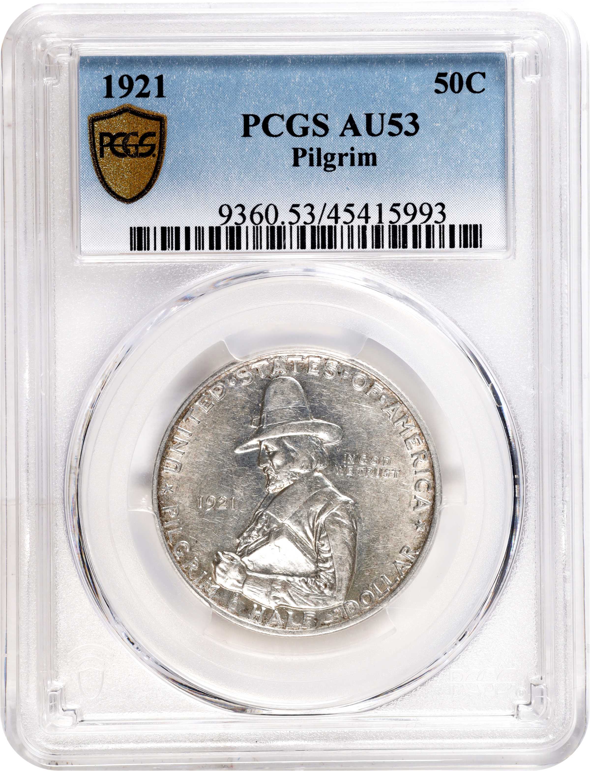 1921 50c Pilgrim XF40 thumbnail 7