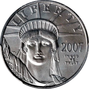 image for: 2007 Quarter-Ounce Platinum Eagle. MS-69 (PCGS).