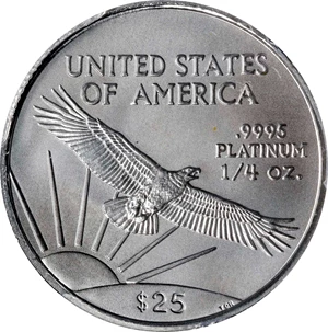 image for: 2007 Quarter-Ounce Platinum Eagle. MS-69 (PCGS).
