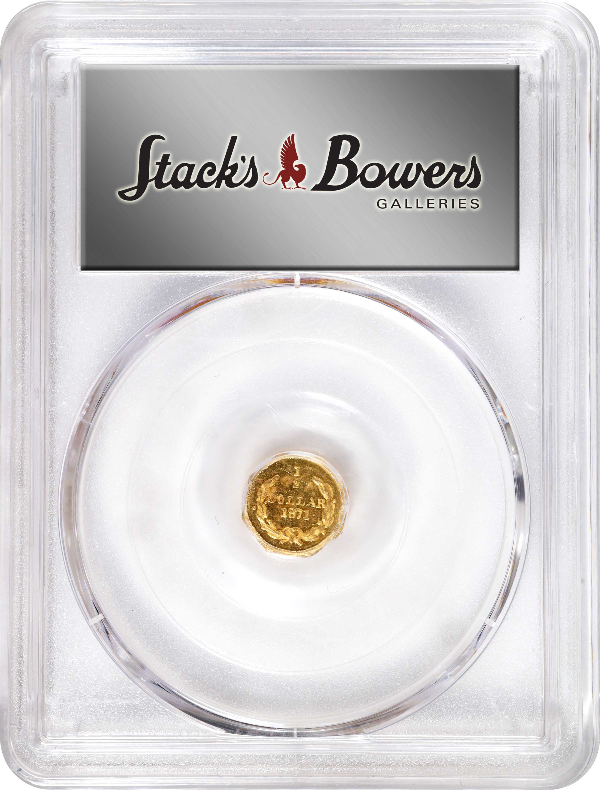 image for: 1871 Octagonal 50 Cents. BG-911. Rarity-4. Liberty Head. MS-64 (PCGS).