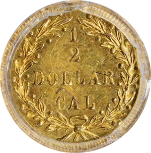 image for: 1873 Round 50 Cents. BG-1051. Rarity-5-. Indian Head. MS-62 (PCGS).