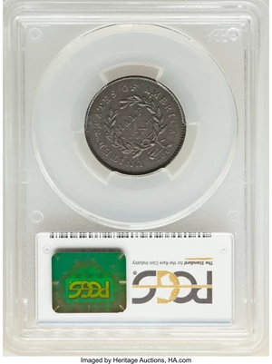 image for: 1794 Normal Head, Large Edge Letters, B-1a, C-1a, Low R.3, MS63 Brown PCGS. Our EAC Grade MS62....