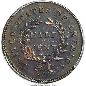 image for: 1794 Normal Head, Large Edge Letters, B-1a, C-1a, Low R.3, MS63 Brown PCGS. Our EAC Grade MS62....