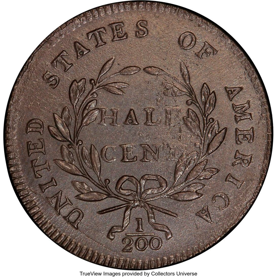 image for: 1797 Centered Head, Plain Edge, B-2a, C-2, High R.2, MS63 Brown PCGS. Our EAC Grade MS62....