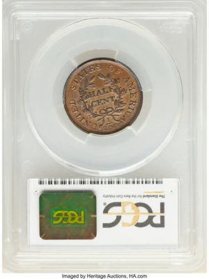 image for: 1804 Spiked Chin, B-7, C-8, R.1, MS65 Brown PCGS. Our EAC Grade MS62....