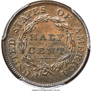 image for: 1810 B-1, C-1, R.1, MS64 Brown PCGS. CAC. Our EAC Grade MS62....