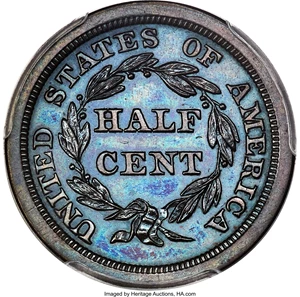 image for: 1840 Original, B-1a, C-PO1, Low R.6, PR65 Brown PCGS. Our EAC Grade PR60. CAC. ...