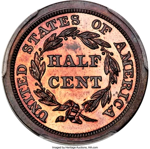 image for: 1848 Original, B-1a, C-PO9, Low R.6, PR64+ Red and Brown PCGS. CAC. Our EAC Grade PR64....