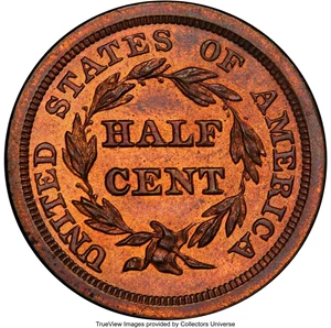 image for: 1849 Small Date, First Restrike (Reverse of 1856), B-2, C-SR11, Low R.6, PR64+ Red and Brown PCGS. Our EAC Grade PR64. CAC. ...