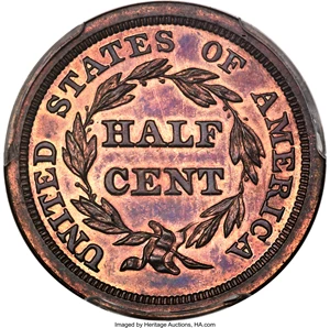 image for: 1857 Restrike, B-2, C-SR14, R.4, PR65 Red and Brown PCGS. Our EAC Grade PR64. CAC....